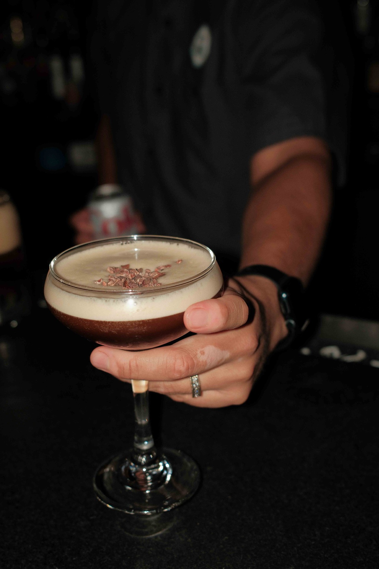 Espresso martini cocktail at a CX and the City dinner